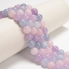 Jadeite, Lavender, Dyed, Smooth Round,  One 10mm Strand