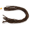 Bronzite, Natural, Smooth Round, 4mm, One Strand