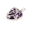 Amethyst, Natural, Heart Shape Pendant, 35x27mm