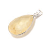 Citrine, Faceted, Natural, Drop Pendant, 36x20mm