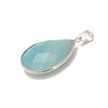 Amazonite, Faceted, Natural, Drop Pendant, 36x20mm