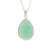 Amazonite, Russian, Faceted, Natural, Drop Pendant, 36x20mm