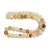 8mm Calcite, Green & Yellow, Natural, Smooth Round