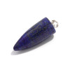 Lapis, Natural, Cone, One Pendant, 33x13mm