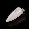 Crystal Quartz, Natural, Cone, One Pendant, 33x13mm