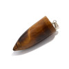 Tiger Eye, Brown, Natural, Cone, One Pendant, 33x13mm