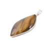 Tiger Eye, Natural, Leaf Shape, One Pendant, 42x23mm