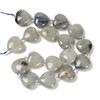 Labradorite, Natural, Puffy Heart, One 20mm Strand