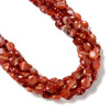 Red Stripe Agate, Natural, Faceted, Hexagon Coin, One 10mm Strand