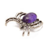 Amethyst, Natural, Spider, One Pendant, 35mm