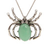 Aventurine, Natural, Spider, One Pendant, 35mm