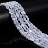 Agate, Blue Lace, Natural, Smooth, Nuggets, Varied Sizes, One 8-10mm