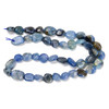 Kyanite, Blue, Natural, Smooth, Nuggets, Varied Sizes, One 8-10mm Strand