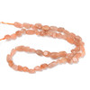 Moonstone, Peach, Natural, Smooth, Nuggets, Varied Sizes, One 8-10mm Strand