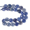 Aventurine, Blue, Quartz, Natural, Smooth Coin, One 15mm Strand