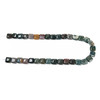 India Agate, Natural, Smooth Square, One 12mm Strand