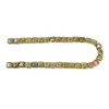Unakite, Natural, Smooth Square, One 12mm Strand