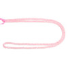 Rose Quartz, Enhanced, Faceted Mini Cube, One 2.5mm Strand