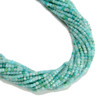 Amazonite, Mix, Natural, Faceted Mini Cube, One 2.5mm Strand
