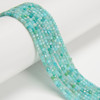 Amazonite, Mix, Natural, Faceted Mini Cube, One 2.5mm Strand