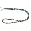 African Turquoise, Jasper, Dyed, Faceted Mini Cube, One 2.5mm Strand