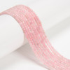 Tourmaline, Pink, Natural, Faceted Mini Cube, One 2.5mm Strand