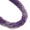 Amethyst, Gradient, Natural, Faceted Mini Cube, One 2.5mm Strand