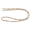 Botswana Agate, Natural, Faceted Mini Cube, One 2.5mm Strand