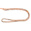 Moonstone, Peach Gradient, Natural, Faceted Mini Cube, One 2.5mm Strand