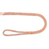 Moonstone, Peach Solid, Natural, Faceted Mini Cube, One 2.5mm Strand