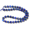 Lapis, Natural, Fancy Faceted Cube Beads, One 6mm Strand