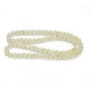 Lemon A/B, Smooth Round, Window Cut Glass, One 8mm Strand