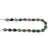 India Agate, Natural, Smooth, Teardrop , One 13x18mm Strand