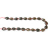 Dragon Blood Jasper, Natural, Smooth, Teardrop , One 13x18mm Strand