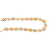 Aventurine, Yellow, Natural, Smooth, Teardrop , One 13x18mm Strand