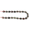 Bloodstone, Natural, Smooth, Teardrop , One 13x18mm Strand
