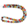 Agate, Candy, Multi Color, Natural, Smooth Round 6mm