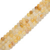 Hematoid, Yellow, Quartz, Natural, Smooth Round 6mm