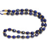 Lapis, Natural, Faceted Rice Beads, One 6x8mm Strand