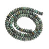 African Turquoise, Jasper, Dyed, Heishi Bicone, One 3x6mm Strand