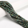 African Turquoise, Jasper, Dyed, Heishi Bicone, One 3x6mm Strand