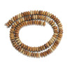 Picture Jasper, Natural, Heishi Bicone, One 3x6mm Strand