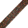 Red Creek Jasper, Natural, Heishi Bicone, One 3x6mm Strand