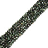 Seraphinite, Natural, Faceted Round, One 4mm Strand