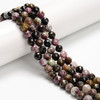 Tourmaline, Mix, Faceted Round, One 8mm Strand