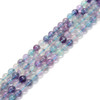 Fluorite, Blue & Purple, Natural, Smooth Round 6mm