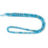 Apatite, Blue, Natural, Heishi, One 4x2mm Strand