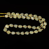Prehnite, Natural, Faceted Twisted Helix Beads, One 8mm Strand