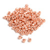 Easy Crimp, Rose Gold Color Plated, 3mm, 100 pieces, Easy, Secure & Beautiful Finish to Jewelry