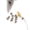 Easy Crimp, Gunmetal Color Plated, 3mm, 10 pieces, Easy, Secure & Beautiful Finish to Jewelry